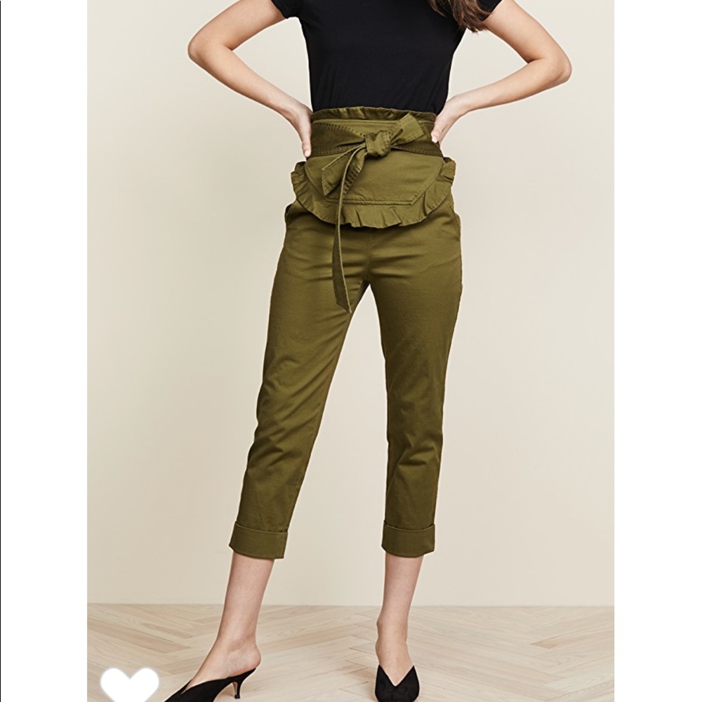 Marissa Webb Adelaide pants in khaki green